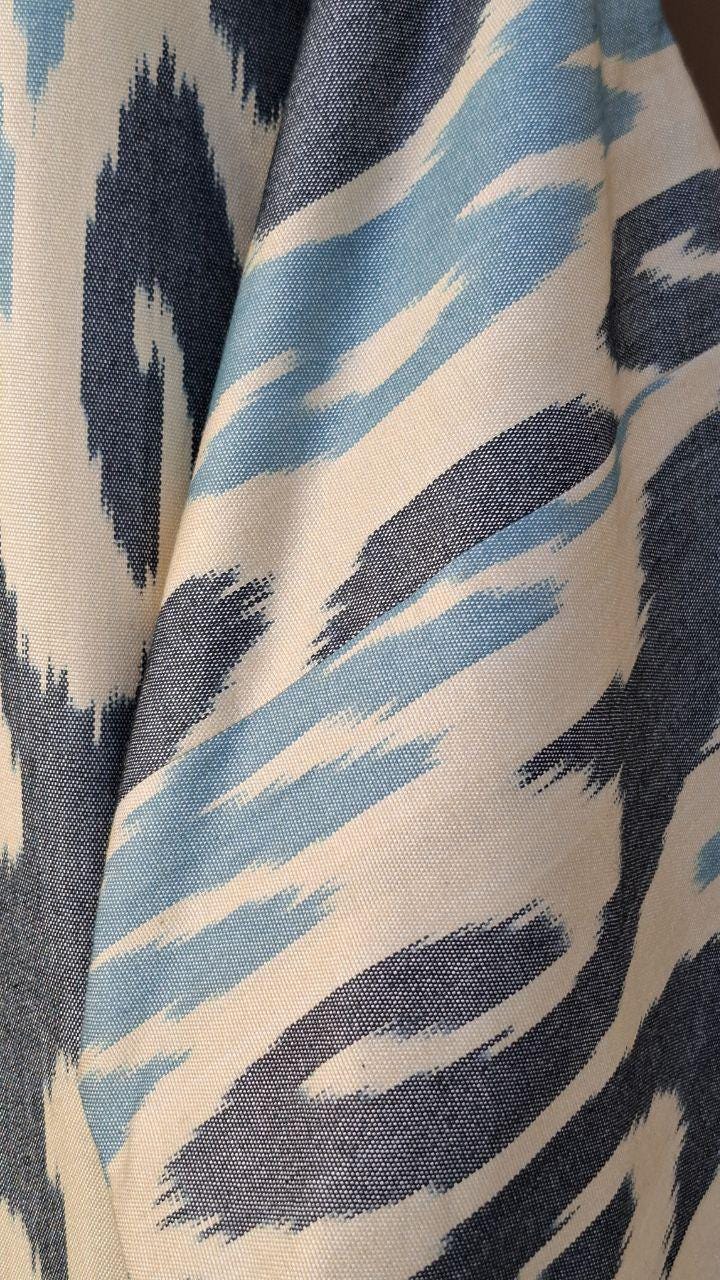 Handwoven Ikat Chapan,coat,robe, jacket. Hand-dyed, hand loomed natural ikat from Uzbekistan.