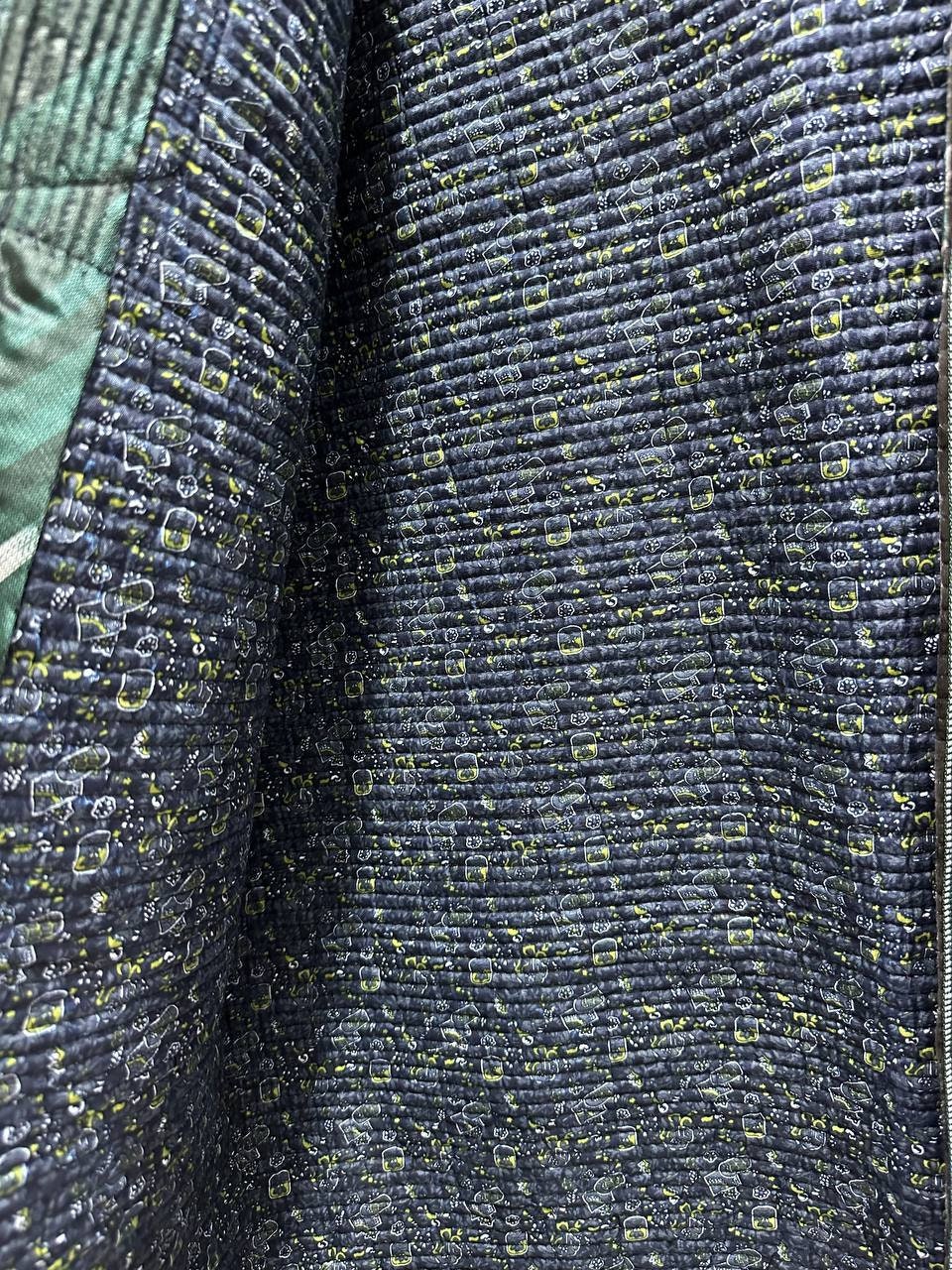 Uzbek handmade warm quilted ikat chapan, coat, robe .Unisex, free size.