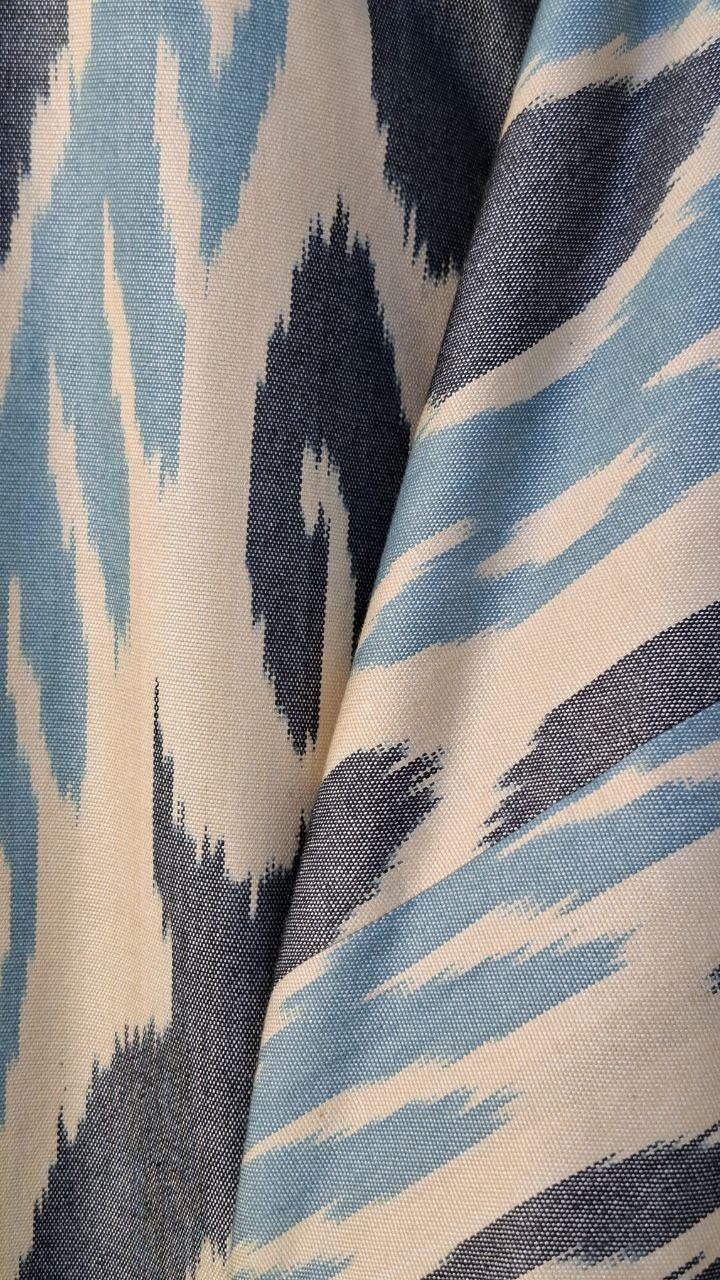 Handwoven Ikat Chapan,coat,robe, jacket. Hand-dyed, hand loomed natural ikat from Uzbekistan.