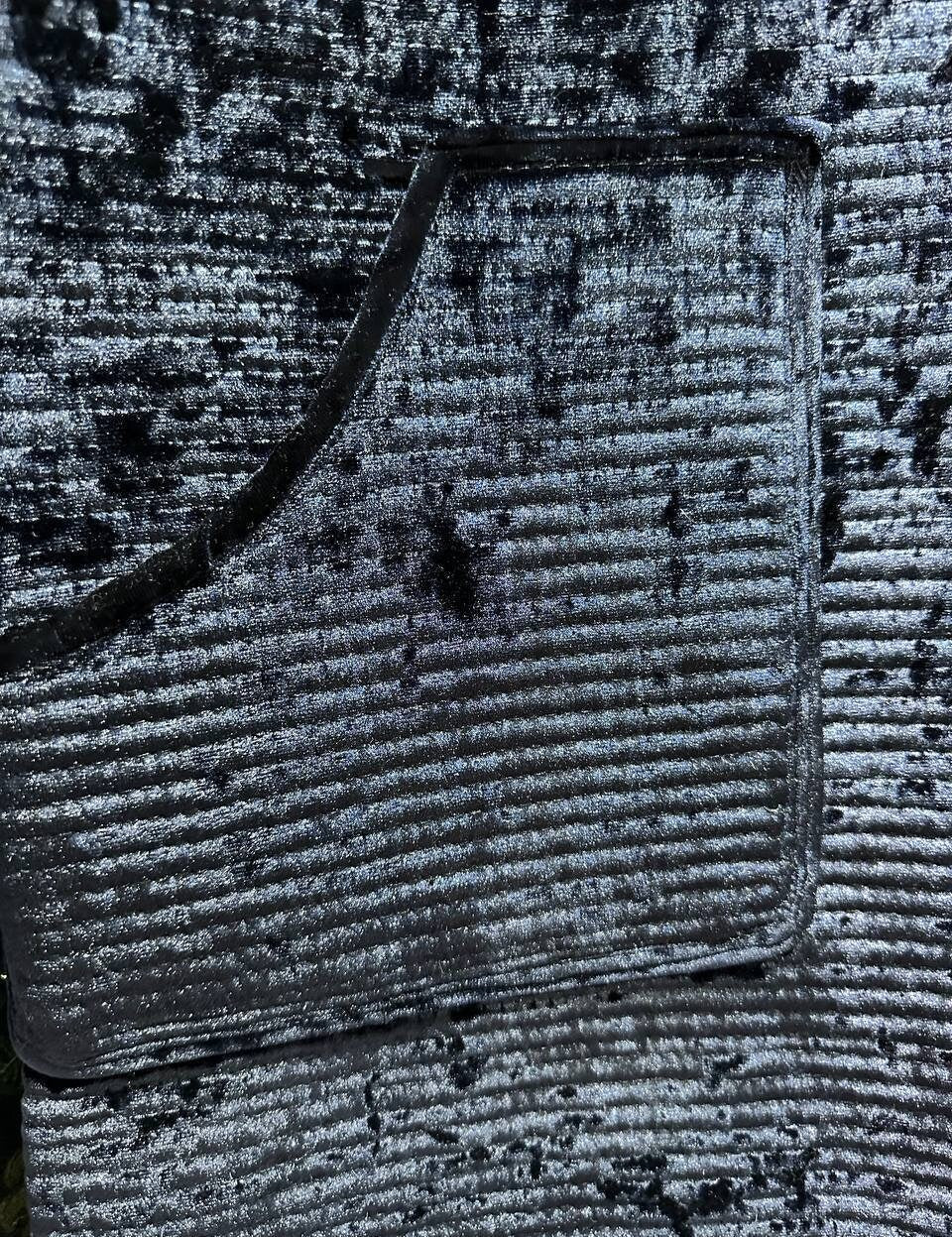 Uzbek handmade warm quilted silk velvet chapan, coat, robe .Unisex, free size.