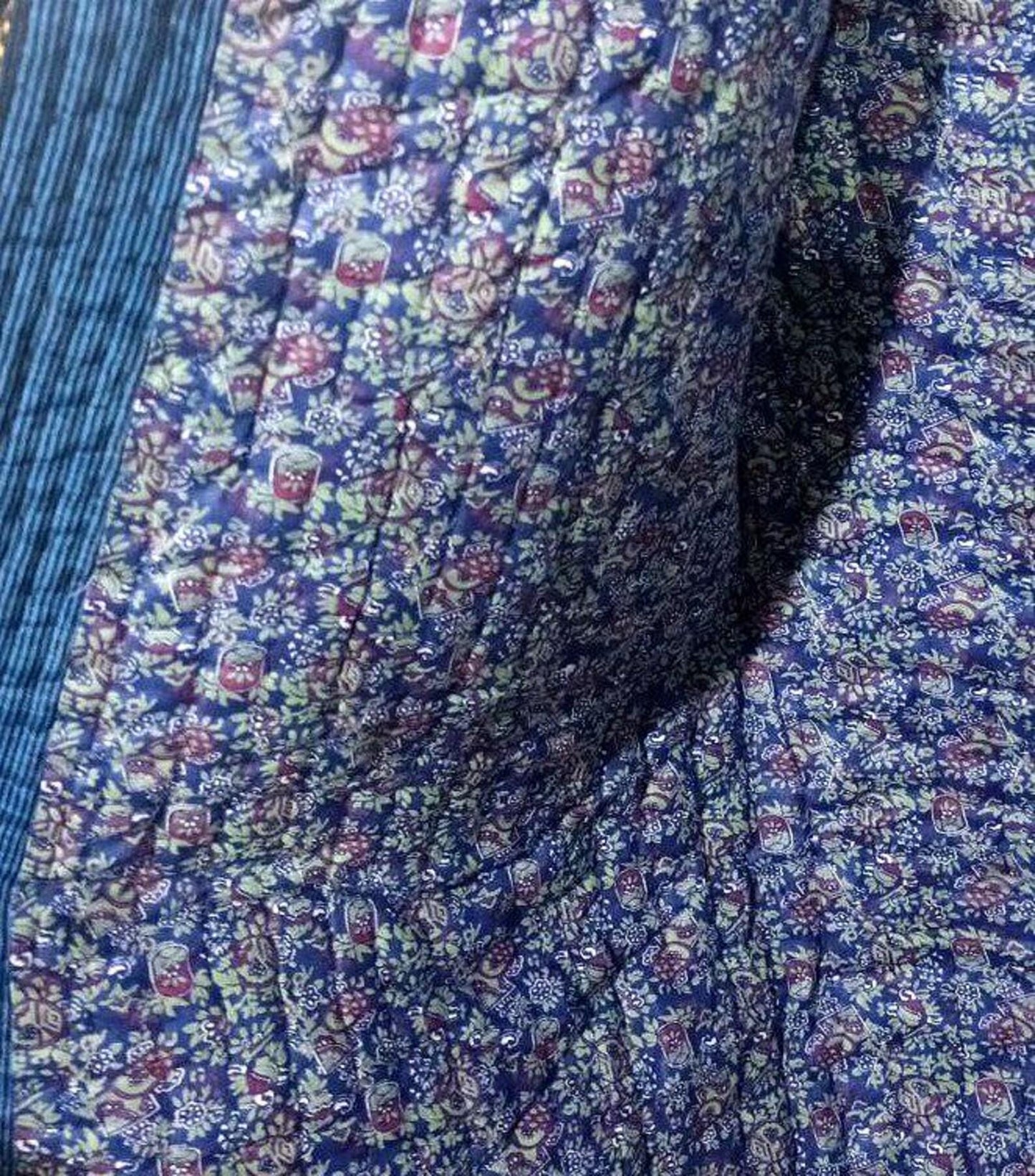 Uzbek handmade warm quilted bekasam chapan, coat, robe .Unisex, free size.