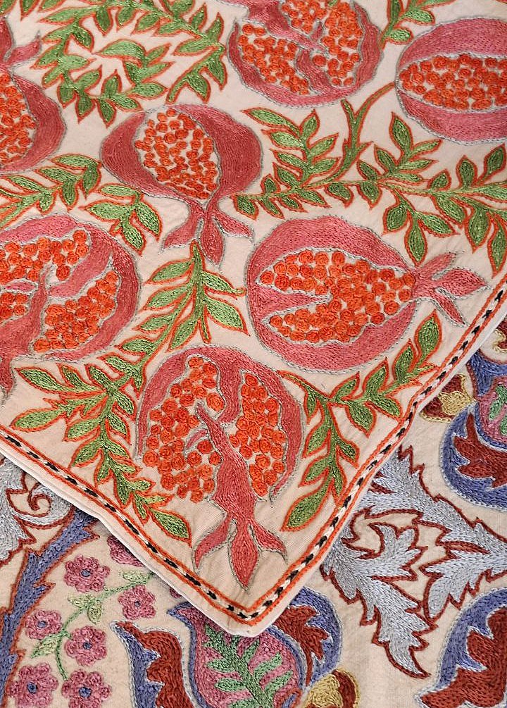 Hand embroidered Suzani Pillow, Suzani cushion, Decorative Pillow, pillow case, Handmade Suzani Pillow Cover from Uzbekistan