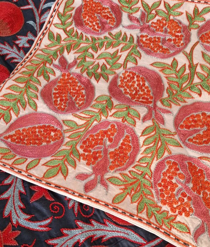 Hand embroidered Suzani Pillow, Suzani cushion, Decorative Pillow, pillow case, Handmade Suzani Pillow Cover from Uzbekistan