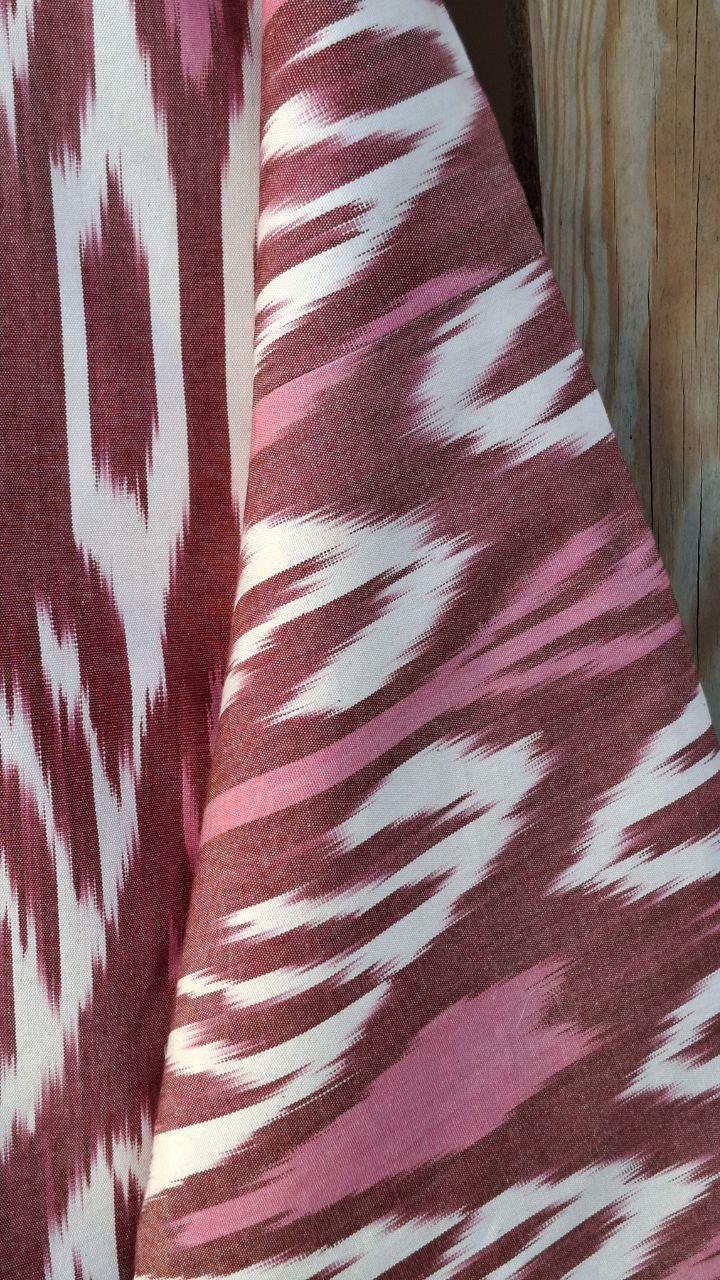 Handwoven Ikat Chapan,coat,robe, jacket. Hand-dyed, hand loomed natural ikat from Uzbekistan.
