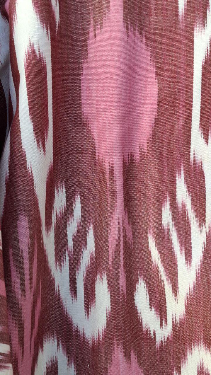 Handwoven Ikat Chapan,coat,robe, jacket. Hand-dyed, hand loomed natural ikat from Uzbekistan.