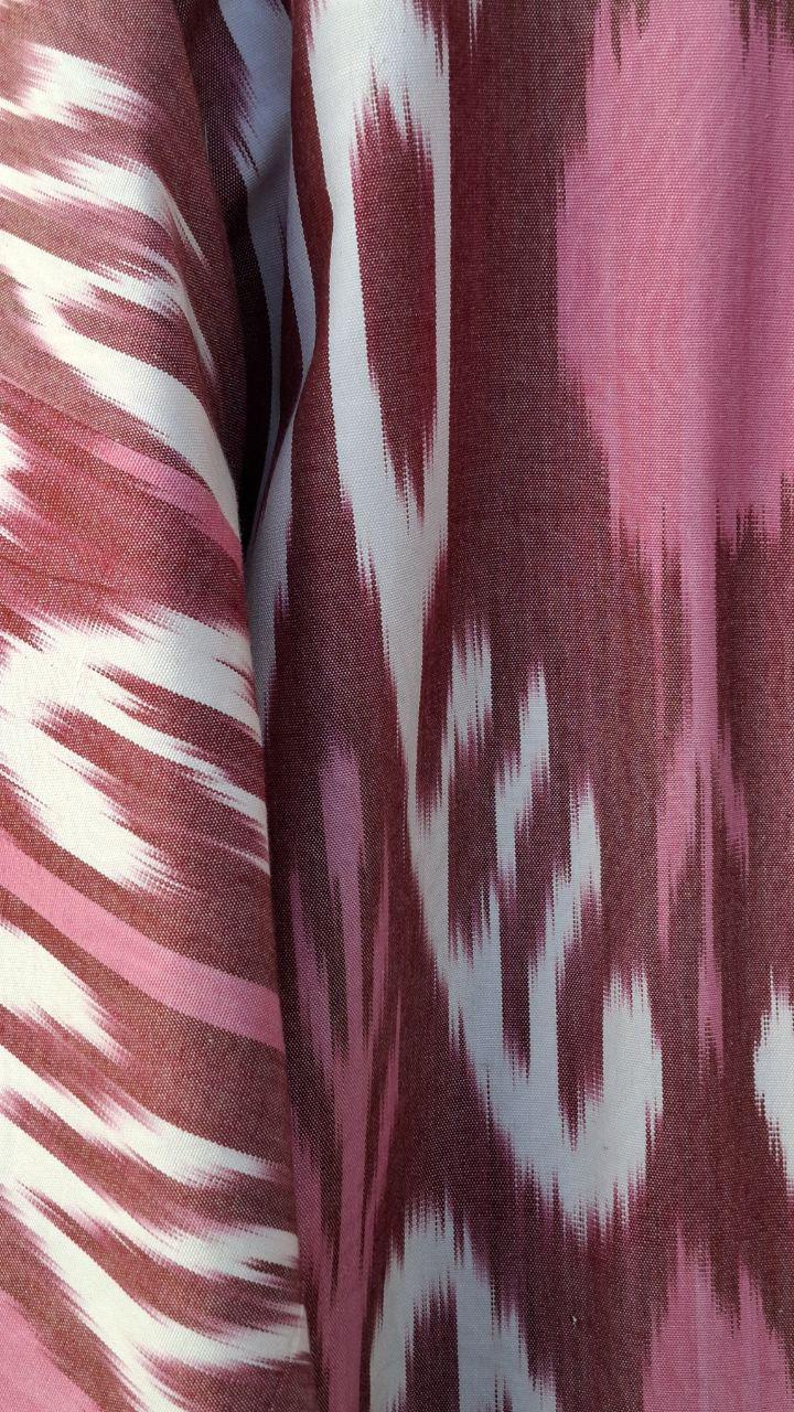 Handwoven Ikat Chapan,coat,robe, jacket. Hand-dyed, hand loomed natural ikat from Uzbekistan.