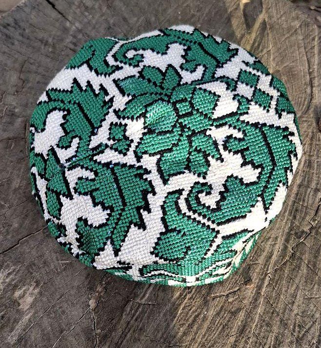 A set of 6 Traditional Uzbek hand embroidery head wear ,duppi cap, skullcap,duppi,hat.