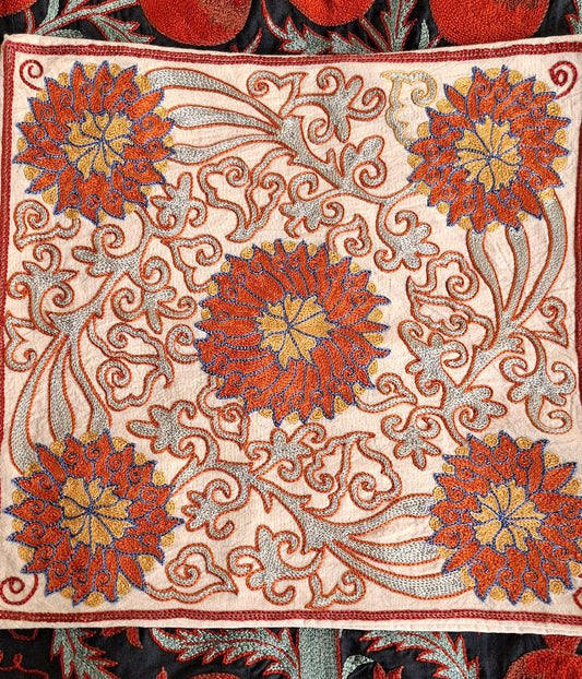 Suzani handmade pillow, pillow case,pillow cover from Uzbekistan.Decorative hand embroidery cushions