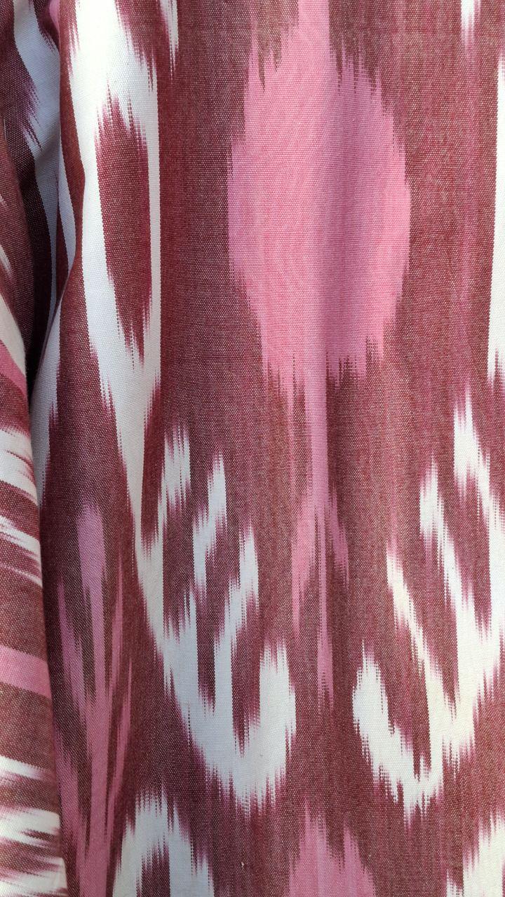Handwoven Ikat Chapan,coat,robe, jacket. Hand-dyed, hand loomed natural ikat from Uzbekistan.