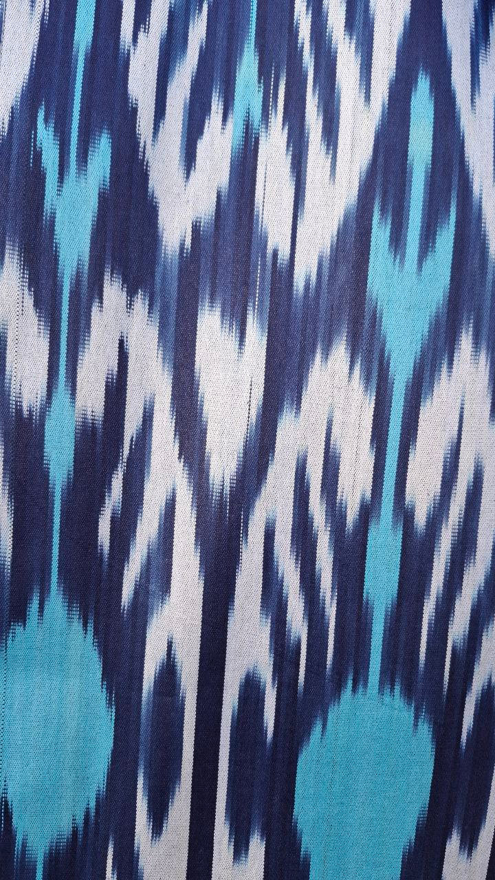 Handwoven Uzbek Ikat Chapan ,coat ,robe,kaftan ,jacket. Hand-dyed, hand loomed natural cotton/silk organic ikat from Uzbekistan